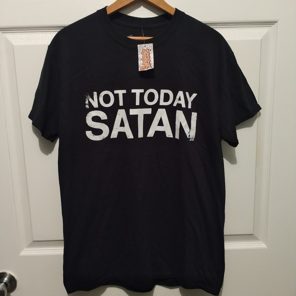 NWT Not Today Satan Graphic T-shirt size Medium